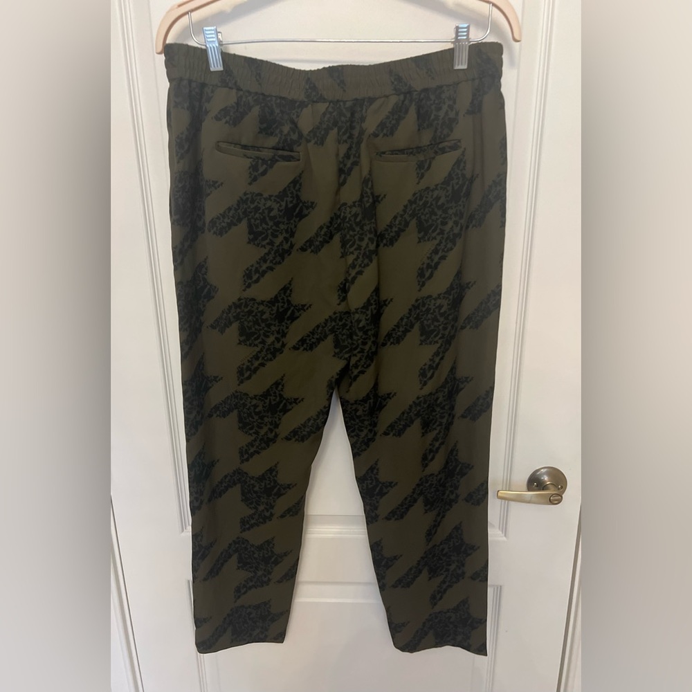 All Saints Aleida Houndstooth Toni Tapered Trousers Sz 10 - Picture 5 of 8